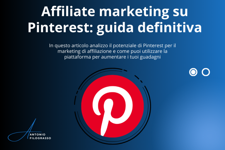 Affiliate marketing su Pinterest